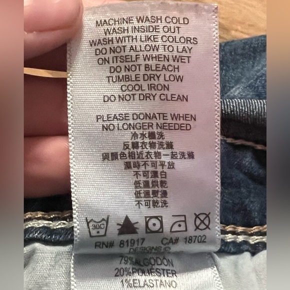 Levi’s girls dark wash shortalls - Picture 9 of 9